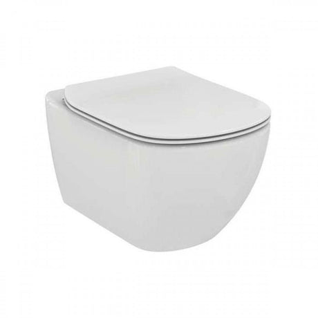 Ideal Standard Tesi Wall Hung Toilet Pan ONLY - Silk White - T0079V1 - TAP 'N' SHOWER