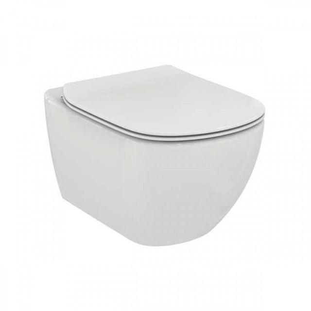 Ideal Standard Tesi Wall Hung Toilet Pan ONLY - Silk White - T0079V1 - TAP 'N' SHOWER