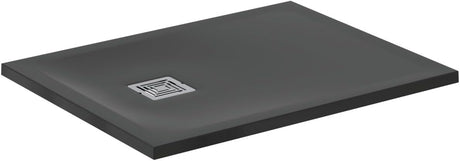Ideal Standard Ultra Flat S + 900 x 700mm Shower Tray - Jet Black - T5604FV - TAP 'N' SHOWER