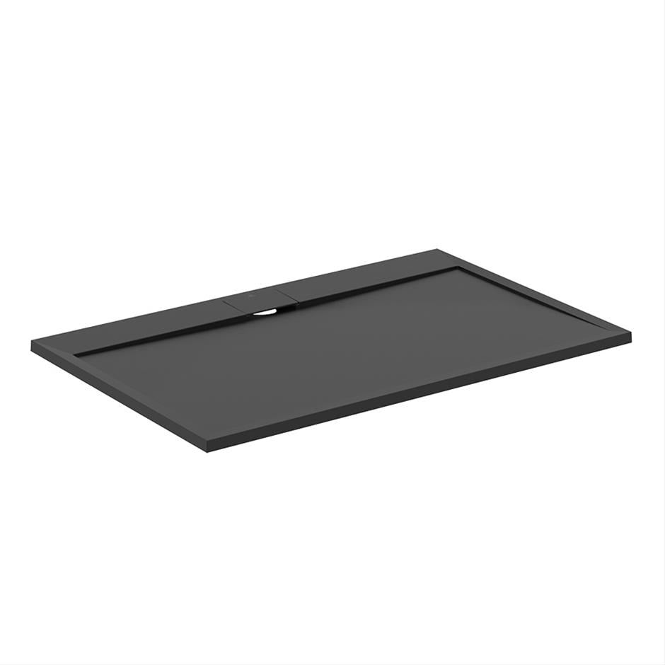 Ideal Standard Ultra Flat S i.life Shower Tray 1400mm - Jet Black - T5222FV - TAP 'N' SHOWER