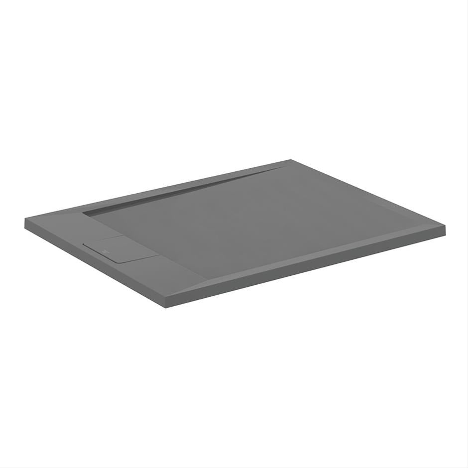 Ideal Standard Ultra Flat S i.life Shower Tray 900mm x 700mm - Concrete Grey - T5237FS - TAP 'N' SHOWER