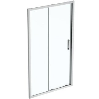 Ideal StandardConnect 2 Slider Door Idealclean Clear Glass 1200mm - Bright Silver Finish - K9396EO - TAP 'N' SHOWER