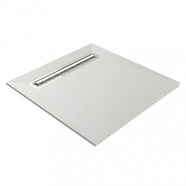Impey Aqua - Dec Linear 4 Wet Room Square Former with Linear Waste 900mm x 900mm - AD4L9090 - TAP 'N' SHOWER