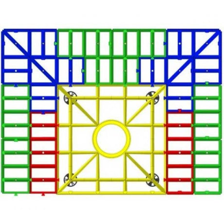 Impey Aqua Grade Modern 3 Way Fall Wetroom Floor Former for Tiled Floors1200mm x 900mm  - Multi Coloured - AG12090/3F