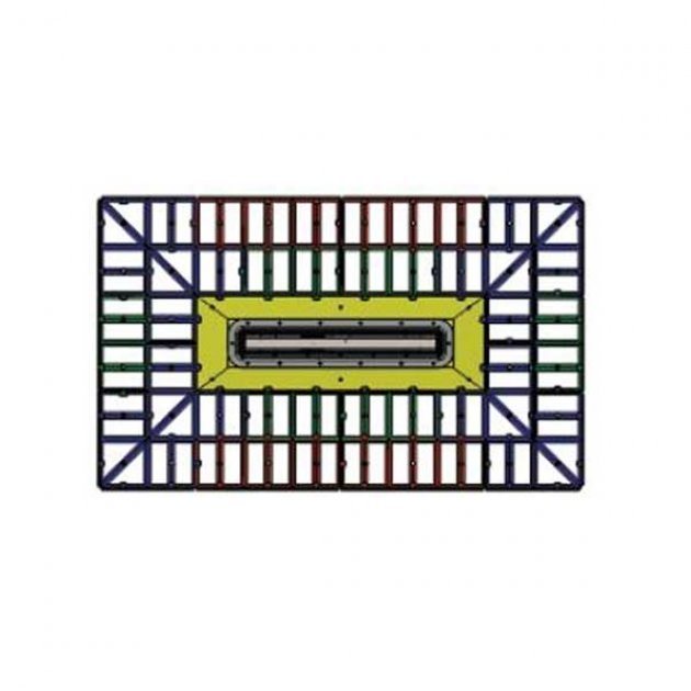 Impey Aqua - Grade Modern 400mm Linear Kit 4 Falls for Tiled Floors 1500mm x 1200mm - Multi Coloured - AG40L150120/4F - TAP 'N' SHOWER