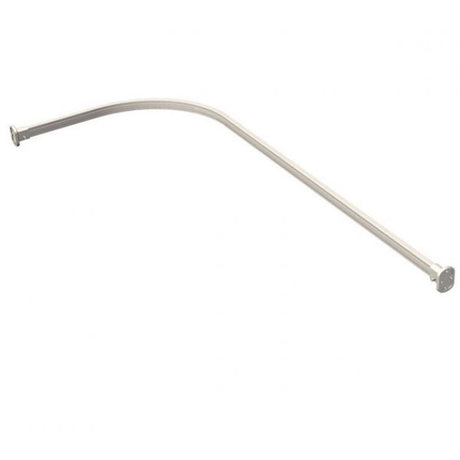 Impey Corner Modern Shower Rail 1500mm x 900mm - White - SRL-15090W