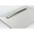 Impey Horizontal Outlet Linear Drain 400mm Tile Insert Cover - Chrome - LNR40T8/H