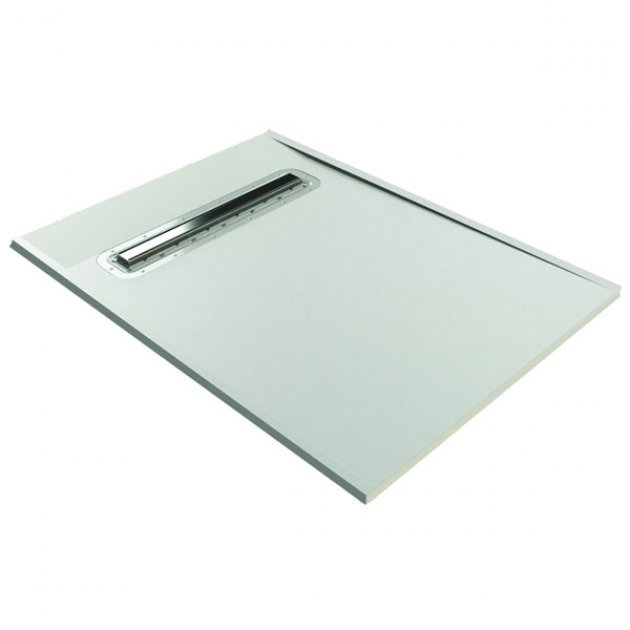 Impey Stand Alone Modern Vertical Outlet Linear Drain 800mm Cover - Stainless Steel - LNR80S/V