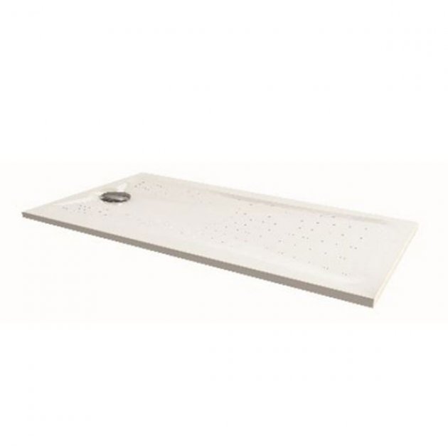 Impey Mantis Modern Rectangular Shower Tray with Waste 1300mm x 700mm - White - MTS13070