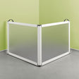 Impey Portable Modern Folding Shower Screen 750mm High x 750mm Wide - White - FG-IPS2W