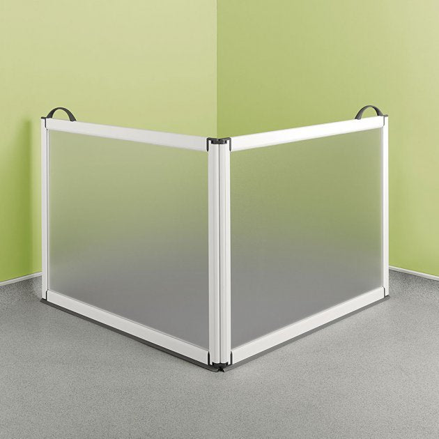 Impey Portable Modern Folding Shower Screen 750mm High x 650mm Wide - White - FG-IPS1W