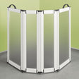 Impey Portable Modern Folding Shower Screen 750mm High x 2x400mm x 2x225mm - White - FG-IPS4W