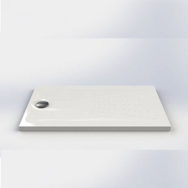 Impey Radiate Modern Square Universal Shower Tray with Waste 1000mm x 1000mm - White - RDT100100/P