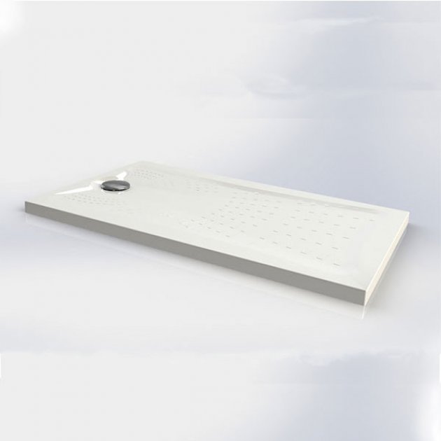 Impey Radiate Modern Rectangular Universal Shower Tray with Waste 1700mm x 800mm - White - RDT17080/P