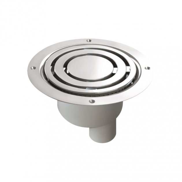 Impey Vinyl Gravity Wet Room Vertical Outlet Waste - Chrome - UTVC01/V