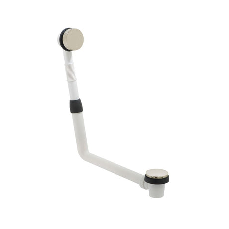 Vado Clic - Clac Round Bath Waste with Overflow - Brushed Nickel - IND - 71389/RO - BRN - TAP 'N' SHOWER