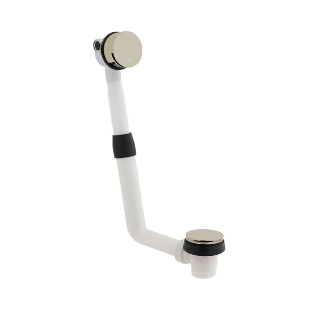 Vado Cameo Push Type Bath Filler Waste And Overflow - Brushed Nickel - IND - 81389/RO - BRN - TAP 'N' SHOWER