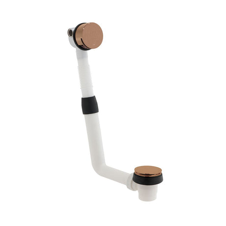 Vado Wastes & Fittings Push Type Bath Filler Waste And Overflow - Brushed Bronze - IND - 81389/RO - BRZ - TAP 'N' SHOWER