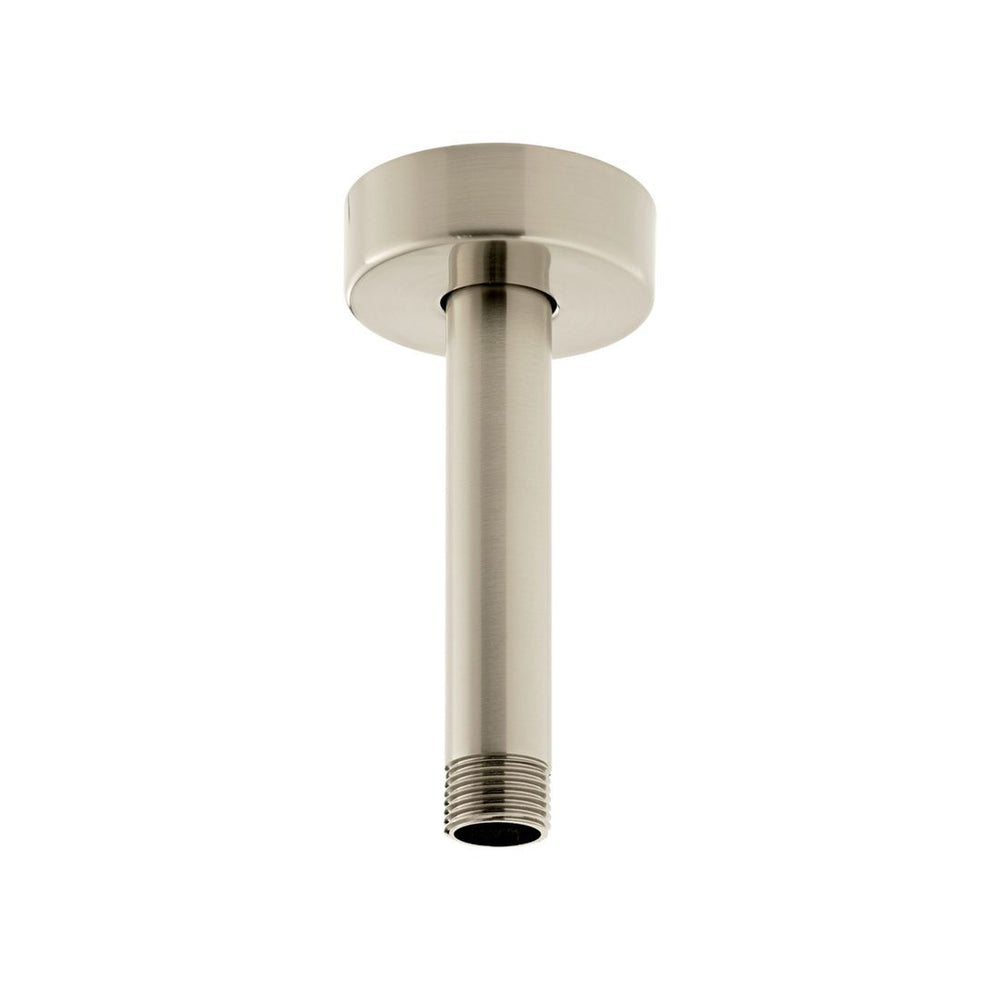 Vado Showering Solutions 4" Fixed Head Ceiling Mounting Shower Arm 100mm - Brushed Nickel - IND - CMA/RO/4IN - BRN - TAP 'N' SHOWER