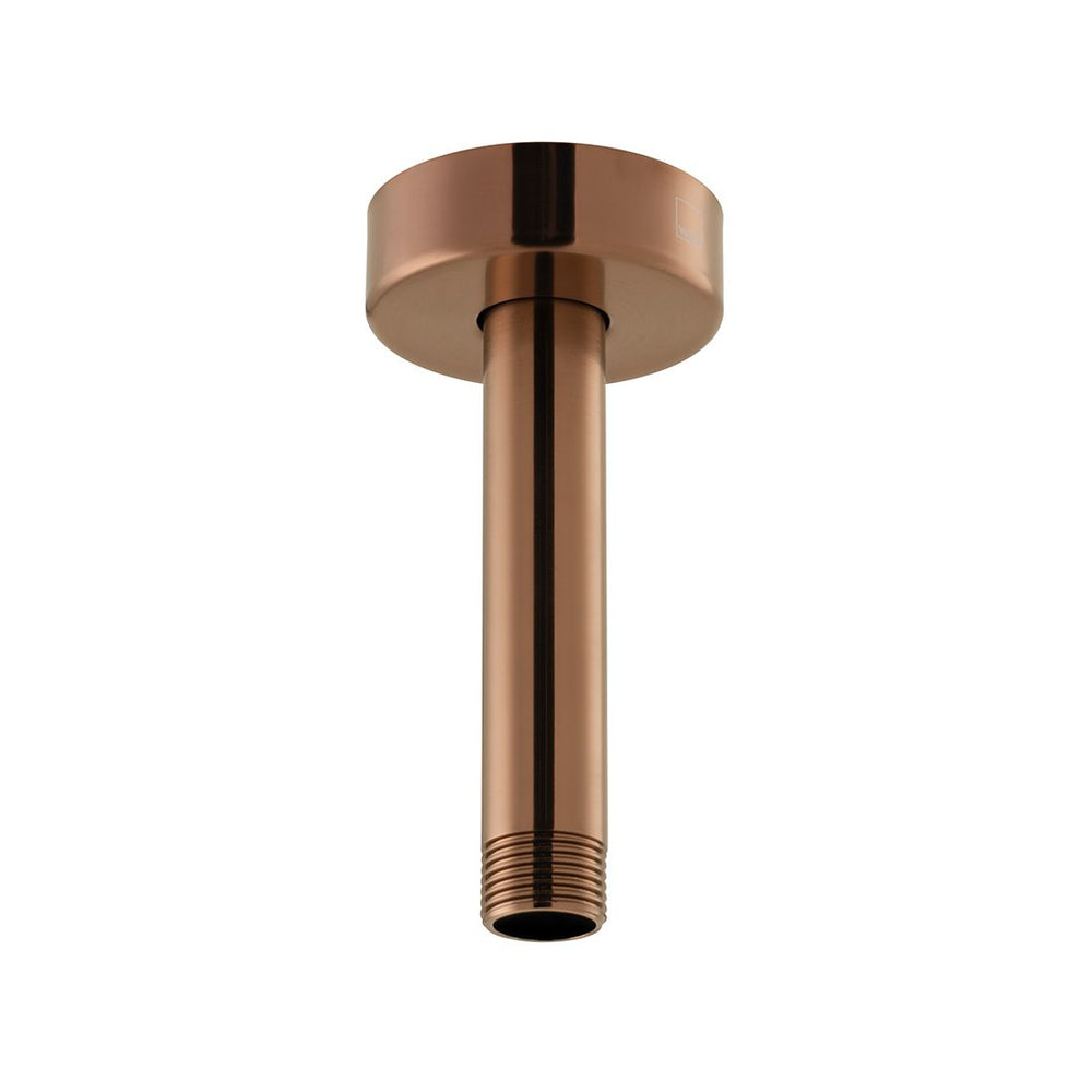 Vado Showering Solutions 4" Fixed Head Ceiling Mounting Shower Arm 100mm - Brushed Bronze - IND - CMA/RO/4IN - BRZ - TAP 'N' SHOWER
