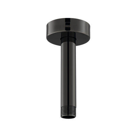 Vado Omika Noir 4" Fixed Head Ceiling Mounting Shower Arm 100mm - Polished Black - IND - CMA/RO/4IN - PB - TAP 'N' SHOWER