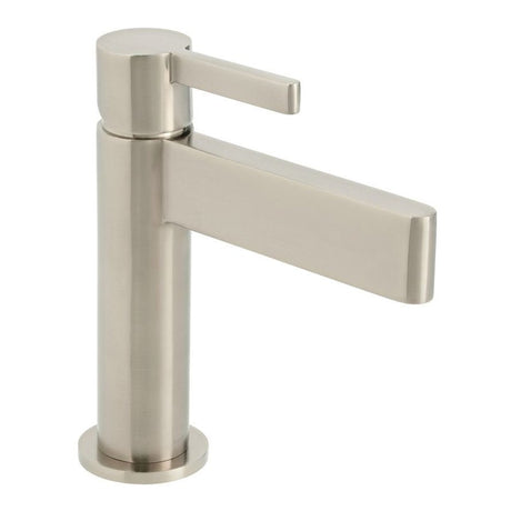 Vado Edit Single Taphole Mono Basin Mixer Tap - Brushed Nickel - IND - EDI100/SB - BRN - TAP 'N' SHOWER