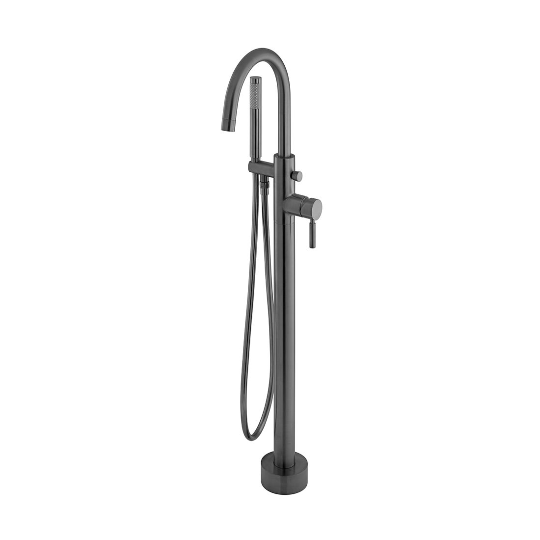 Vado Origins Freestanding Bath Mixer Tap With Shower Kit - Brushed Black - IND - ORI233 - BLK - TAP 'N' SHOWER