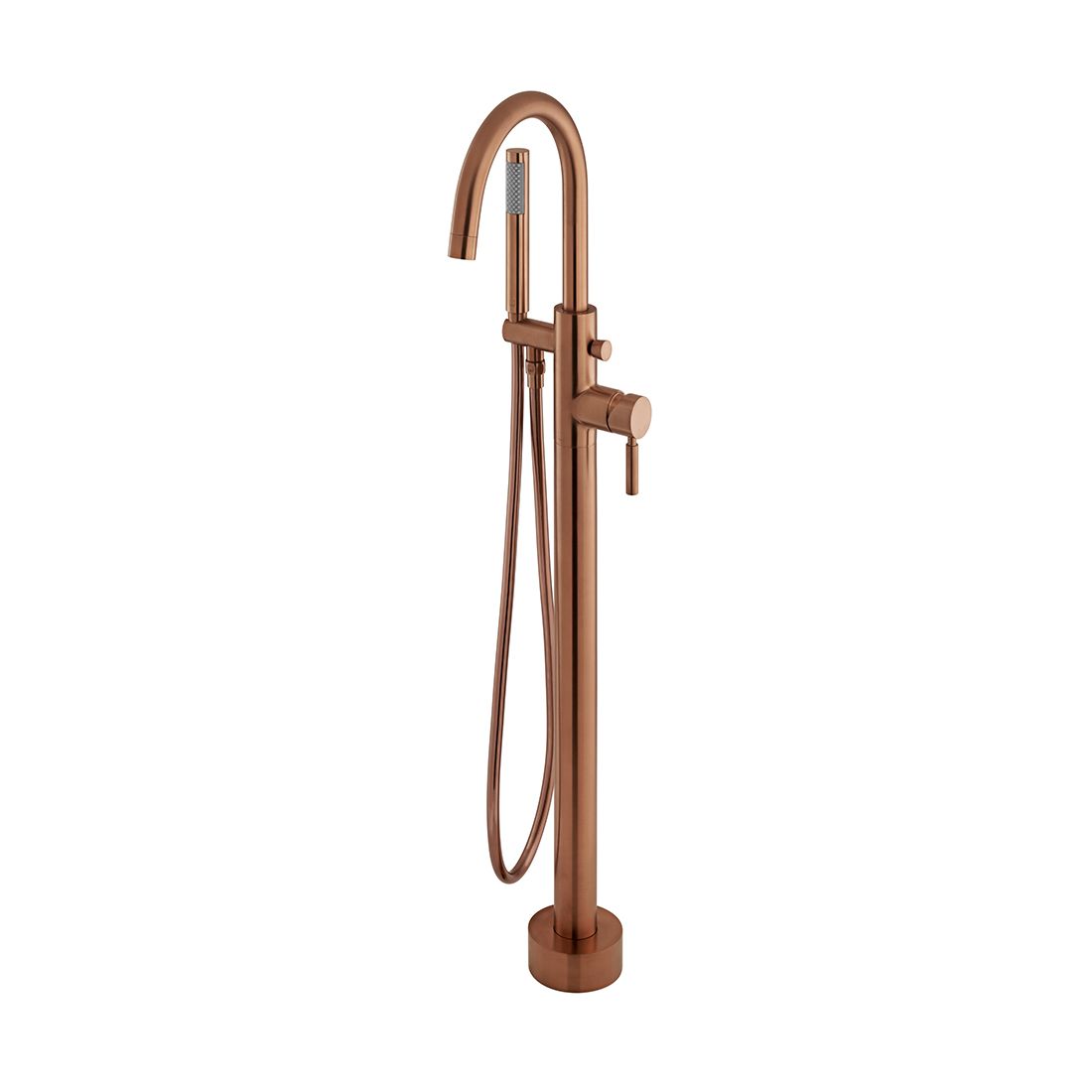 Vado Origins Freestanding Bath Mixer Tap With Shower Kit - Brushed Bronze - IND - ORI233 - BRZ - TAP 'N' SHOWER