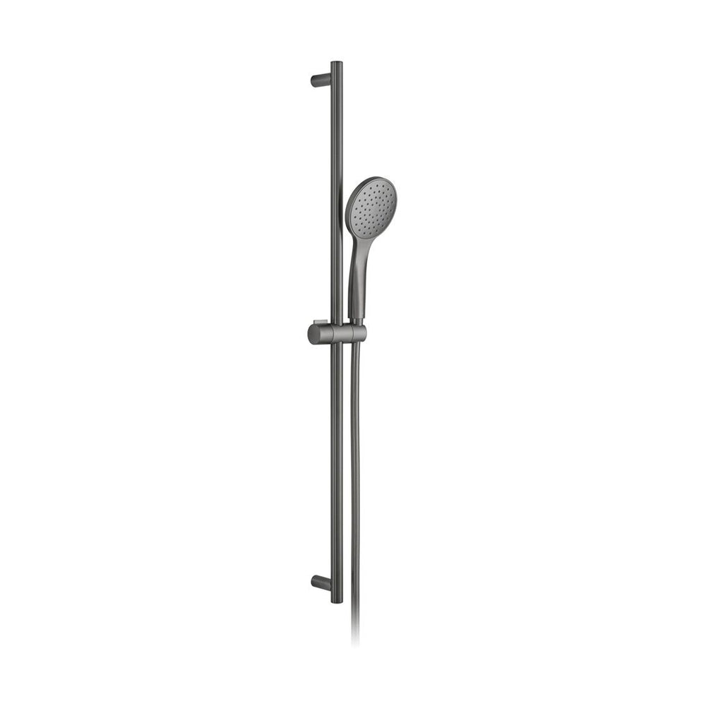 Vado Showering Solutions Round Single Function Air - Injection Slide Shower Rail Kit - Brushed Black - IND - SFSRK/RO - ATM - BLK - TAP 'N' SHOWER