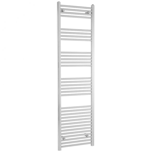 Towelrads Independent Straight Heated Towel Rail 1800mm High x 600mm Wide - Chrome - 130054 - TAP 'N' SHOWER