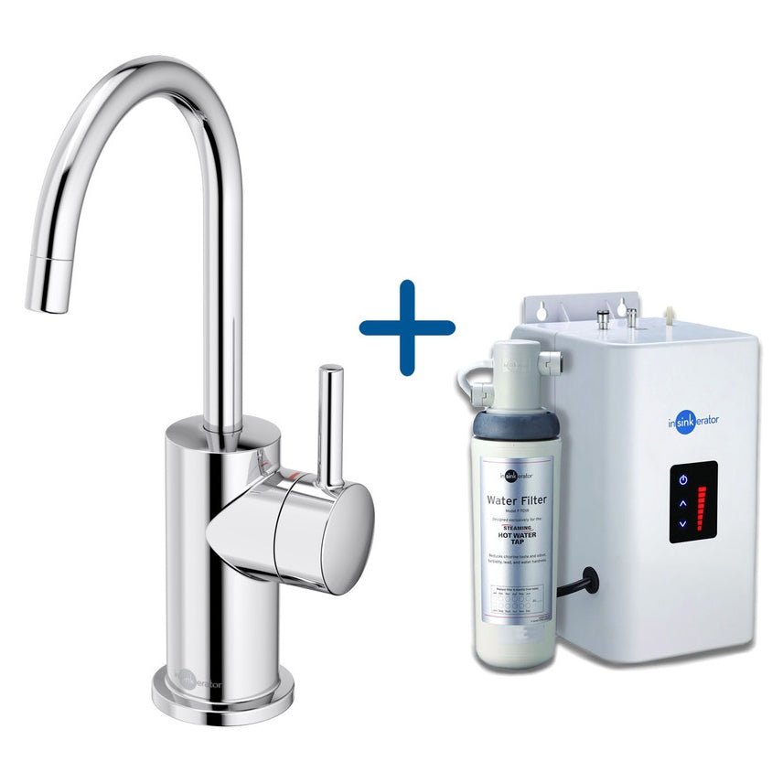 InSinkErator FH3010 Hot Water Kitchen Sink Mixer Tap with Neo Tank - Chrome - AIS412 - TAP 'N' SHOWER