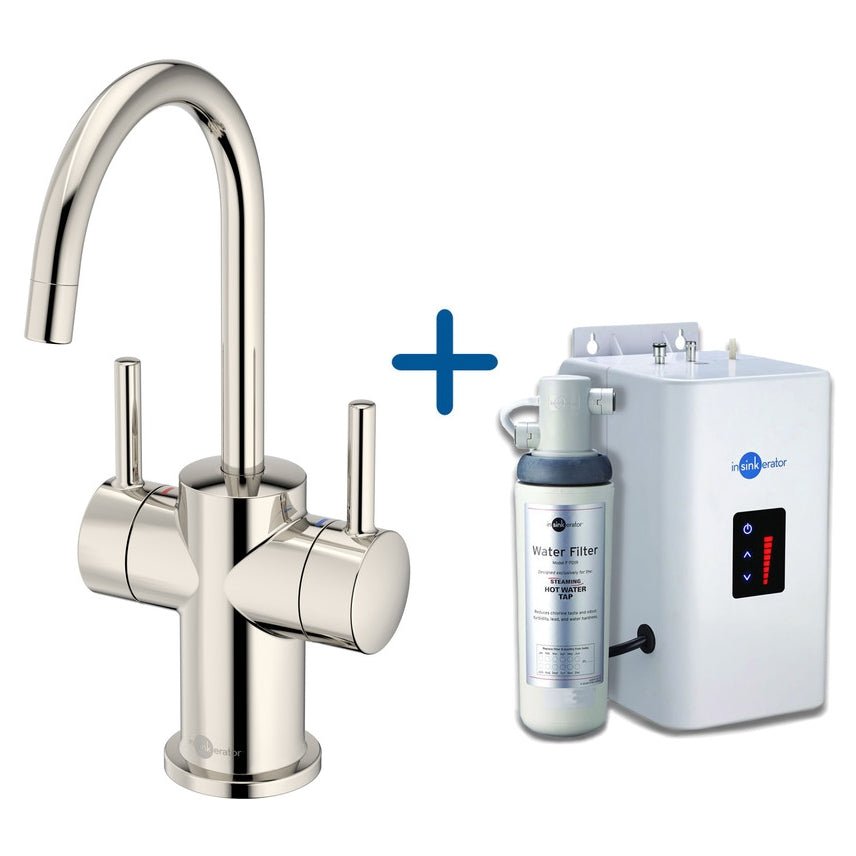 InSinkErator FHC3010 Hot/Cold Water Kitchen Mixer Tap With Neo Tank - Nickel - AIS415 - TAP 'N' SHOWER