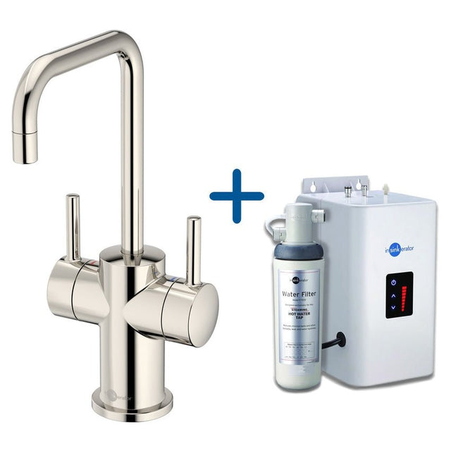 InSinkErator FHC3020 Hot/Cold Water Mixer Tap with Neo Tank - Polished Nicke - AIS423 - TAP 'N' SHOWER