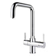 InSinkErator 3N1 L Shape Steaming Hot Kitchen Sink Mixer Tap with Tank - Chrome - AIS520 - TAP 'N' SHOWER