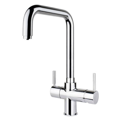 InSinkErator 3N1 L Shape Steaming Hot Kitchen Sink Mixer Tap with Tank - Chrome - AIS520 - TAP 'N' SHOWER
