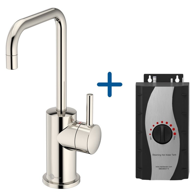 InSinkErator FH3020 Hot Water Kitchen Mixer Tap With Standard Tank - Polished Nickel - AIS619 - TAP 'N' SHOWER