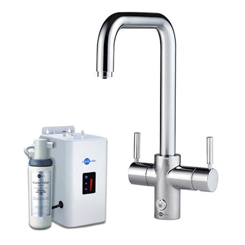InSinkErator 4N1 U Shape Kitchen Sink Mixer Tap with Neo Tank and Filter - Chrome - AIS861 - TAP 'N' SHOWER