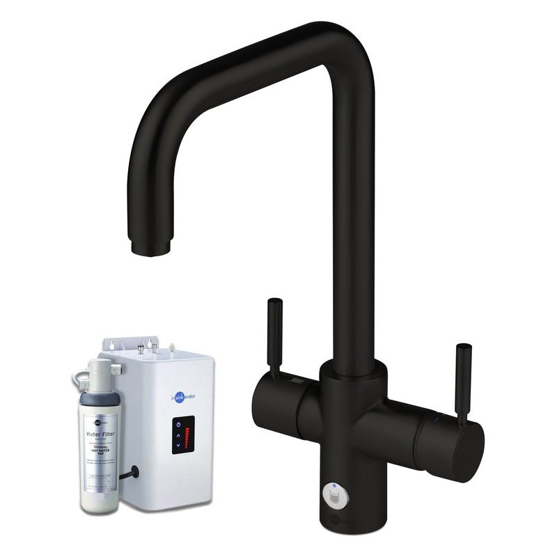 InSinkErator 4N1 U Shape Kitchen Sink Mixer Tap with Neo Tank and Filter - Velvet Black - AIS863 - TAP 'N' SHOWER