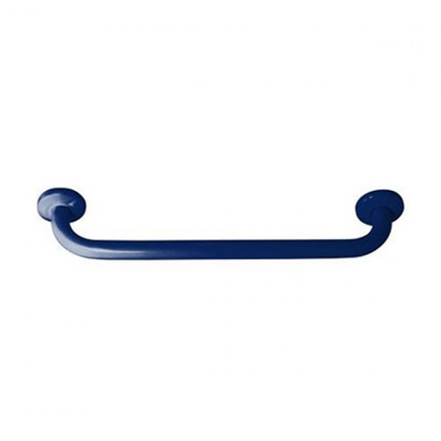 Inta Powder Coated Stainless Steel Grab Rail with Concealed Fixings 450mm - Blue - GR45032BL - TAP 'N' SHOWER