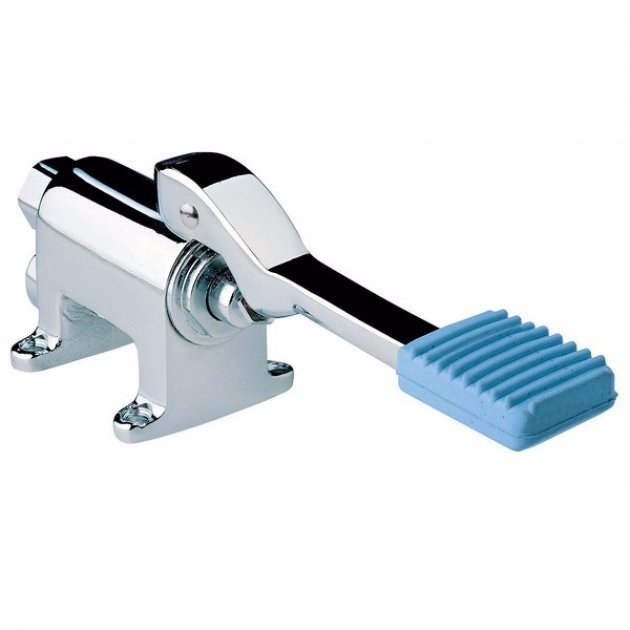 Inta Floor Mounted Foot Operated Manual Valve - Chrome - LO802CP