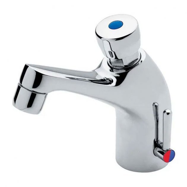 Inta Temperature Non - Concussive Control Mono Basin Mixer Tap - Chrome - NC180CP - TAP 'N' SHOWER