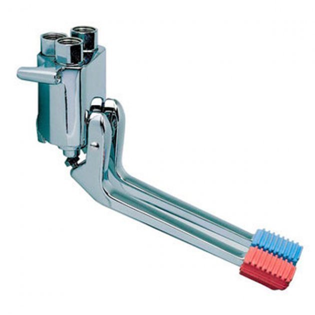 Inta Wall Mounted Foot Operated Mixing Manual Valve - Chrome - LO805CP - TAP 'N' SHOWER