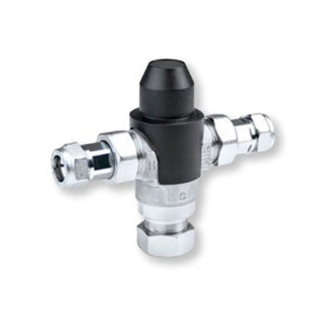 Inta Modern L Mix T Pattern Thermostatic Mixing Valve 15mm - Chrome - 60020CP
