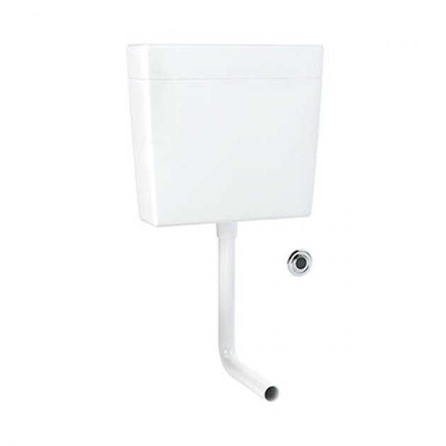 Inta Infrared Battery Operated WC Flushing Cistern 6 Litre - White - IR2568
