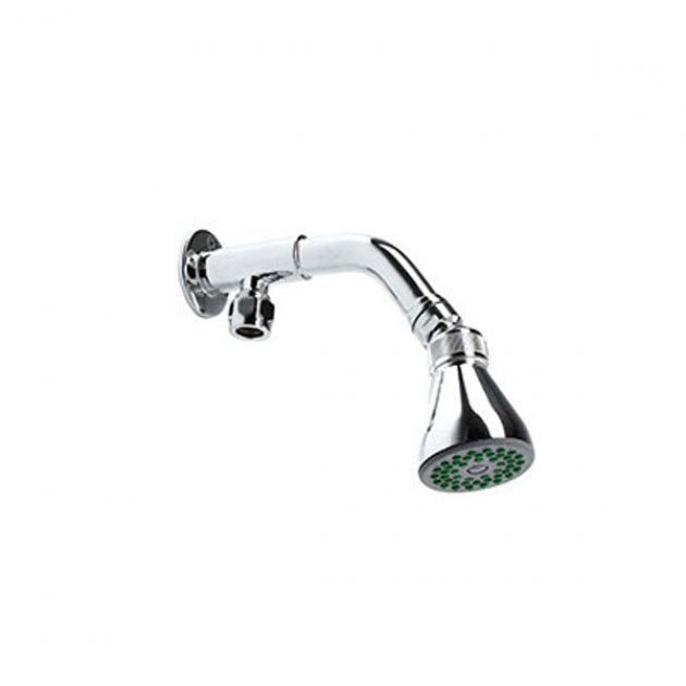 Inta Modern Intacept Bottom Entry Shower Arm with Rub Clean Shower Head - Chrome - IN930CP - TAP 'N' SHOWER