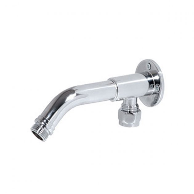 Inta Modern Intacept Bottom Entry Curved Shower Arm - Chrome - IN904CP