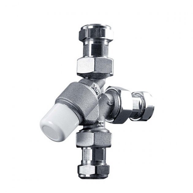 Inta L Mix Thermostatic Mixing Valve 15mm - 60010CP - TAP 'N' SHOWER