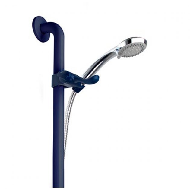 Inta Less Abled 900mm Grab Rail Shower Kit With 2m Hose And Handset - Blue - LA1003BL