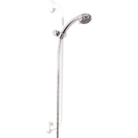 Inta Less Modern Abled Shower Kit Grab Rail with 2m Hose And Handset 900mm - White - LA1003WH