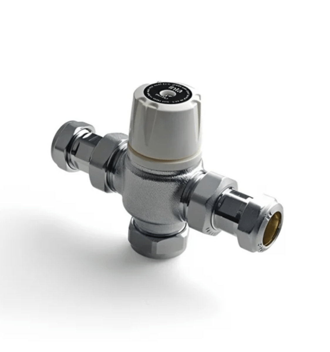Inta Intamix 28mm Thermostatic Mixing Valve with Valves and Isolation - Chrome - TAP 'N' SHOWER